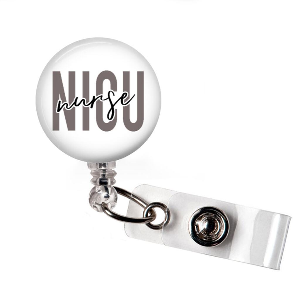 Badge Reel Neonatal Intensive Care Nurse NICU Retractable ID Name Holder